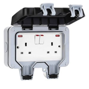 Smart IP66 Waterproof Double Wall Plug